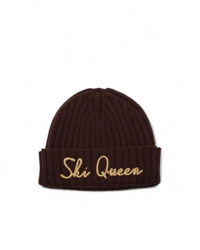 Mc2 Saint Barth Cappello Wengen W Ski Queen A Coste Marrone