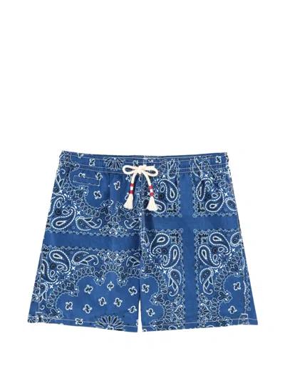 Mc2 Saint Barth Caprese Bandana-print Swim Shorts In Multi
