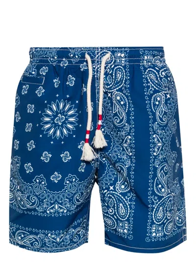 Mc2 Saint Barth Caprese Jr Swim Shorts In Blue