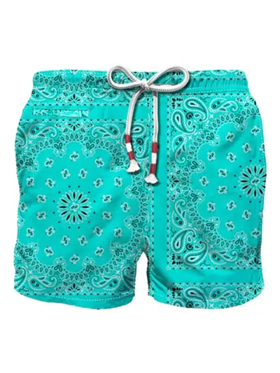 Mc2 Saint Barth Kids' Caprese Swim Shorts In Blue