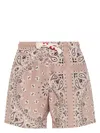 Mc2 Saint Barth Caprese Swim Shorts In Brown