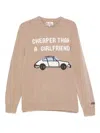 Mc2 Saint Barth Car-graphic Sweater In Neutral