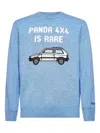 Mc2 Saint Barth Car-motif Crew-neck Sweater In Blue