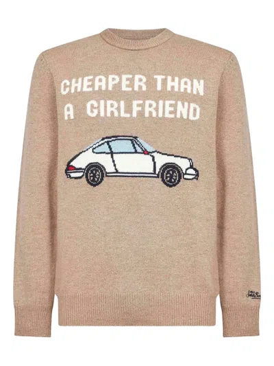 MC2 SAINT BARTH CAR-MOTIF CREW-NECK SWEATER