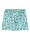 Mc2 Saint Barth Car-print Swim Shorts In Blue