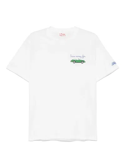 Mc2 Saint Barth Car-print T-shirt In White