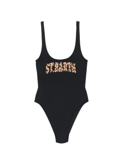 Mc2 Saint Barth Kids' Cara Swimsuit In Black