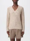 Mc2 Saint Barth V-neck Sweater In Gold