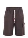 Mc2 Saint Barth Pure Linen Bermuda Shorts