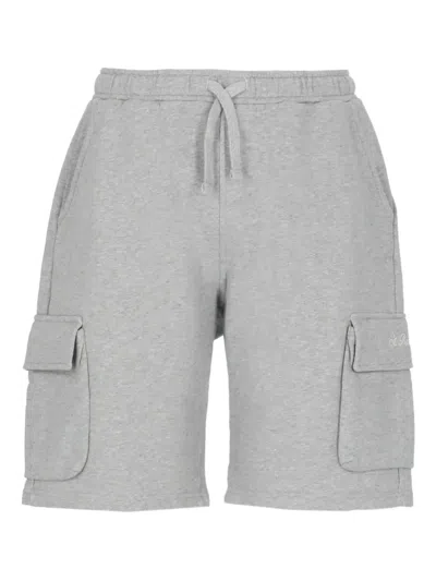 Mc2 Saint Barth Cargy Elasticated-waist Cargo Shorts In Gray