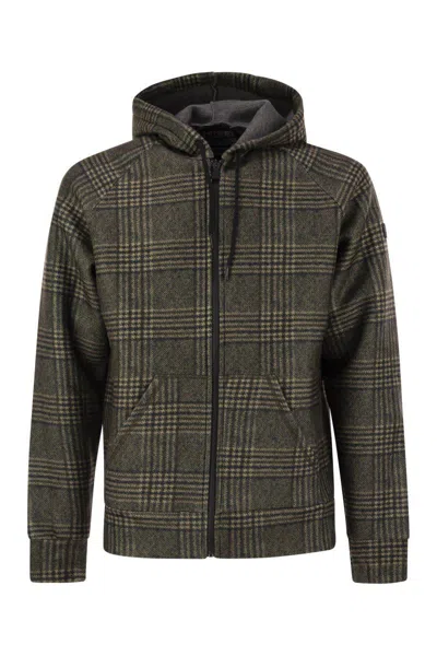 Mc2 Saint Barth Carrel - Sweatshirt In Technical Fabric In Olive Green