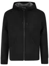 Mc2 Saint Barth Full Zip Hoodie In Black