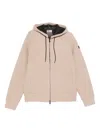 Mc2 Saint Barth Zip-up Hoodie In Neutral