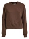 Mc2 Saint Barth Strass Casey Sweatshirt In Brown