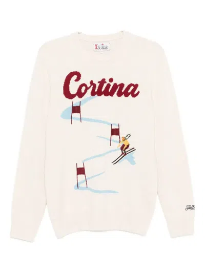 Mc2 Saint Barth Cashmere-blend Jumper In Neutral