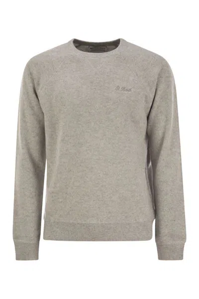 MC2 SAINT BARTH MC2 SAINT BARTH CASHMERE BLEND JUMPER WITH PLUSH CUT
