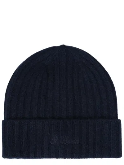 Mc2 Saint Barth Cashmere Winter Hat - Men's Collection In Blue