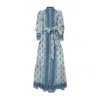 Mc2 Saint Barth Jensen Long Chemisier Dress In Blue