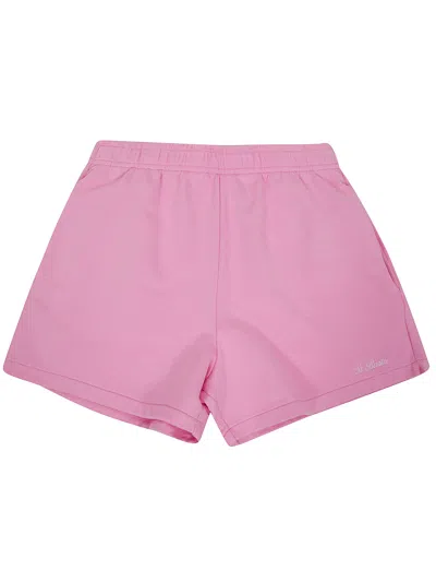 Mc2 Saint Barth Kids' Cate Jr Terry Short Jr In Pink