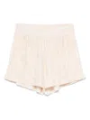 Mc2 Saint Barth Cate Shorts In Beige Polyester In Neutral