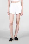 Mc2 Saint Barth Cate Shorts In White Cotton In White
