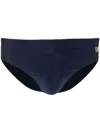 Mc2 Saint Barth Cayo Logo Swimming Briefs In 61 Blu