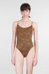 Mc2 Saint Barth Cecille P Beachwear In Animalier Polyamide In Animal Print