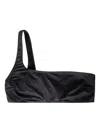 Mc2 Saint Barth Celestine One-shoulder Bikini Top In Black