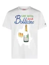 Mc2 Saint Barth Champagne-print Cotton T-shirt In White