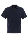 Mc2 Saint Barth Classic V-neck Polo Shirt With Short Sleeves