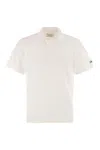Mc2 Saint Barth Jeremy Cotton Terry Polo Shirt In White
