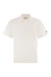 Mc2 Saint Barth Jeremy Cotton Terry Polo Shirt In White