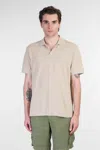 Mc2 Saint Barth Brighton Polo In Taupe Cotton In Brown