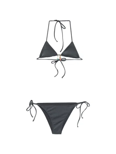 Mc2 Saint Barth Kids' Charm Bikini In Black