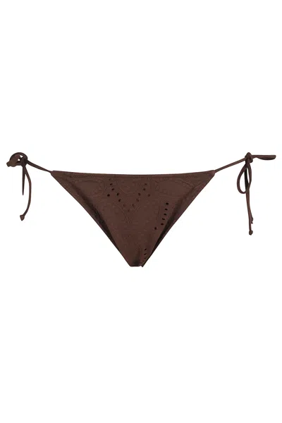 Mc2 Saint Barth Cheeky Bottom With Selftie In Brown