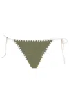 Mc2 Saint Barth Sequined Tie-side Bikini Bottoms In Green