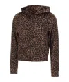 Mc2 Saint Barth Chenille Hooded Sweater In Black