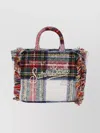 Mc2 Saint Barth Mini Vanity Tartan-pattern Tote Bag
