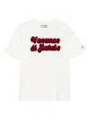 Mc2 Saint Barth Christmas Holiday Flock Print T-shirt In White