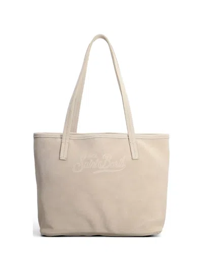 MC2 SAINT BARTH CITY LOGO-DEBOSSED SUEDE TOTE BAG