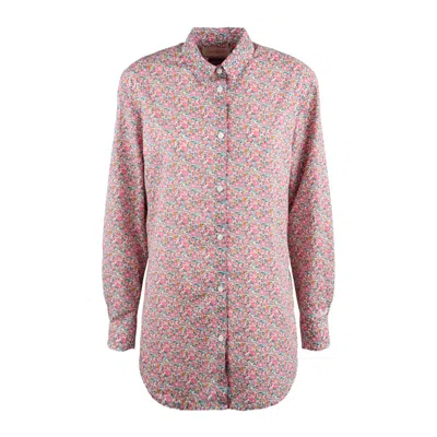 Mc2 Saint Barth Classic Cotton Shirt With Betsy Ann Print