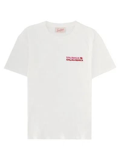 Mc2 Saint Barth Classic Cotton Short Sleeve T-shirt In White