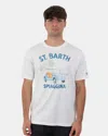 Mc2 Saint Barth Classic Cotton T-shirt - St Barth Beach 01n In White