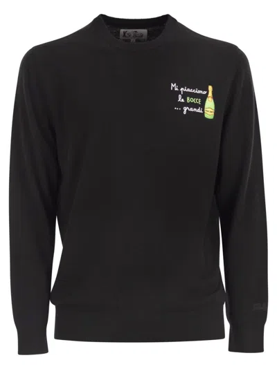 MC2 SAINT BARTH CLASSIC CREW NECK JUMPER WITH EMBROIDERED DETAILING