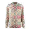 Mc2 Saint Barth Classic Linen Shirt With Floral Patch Print