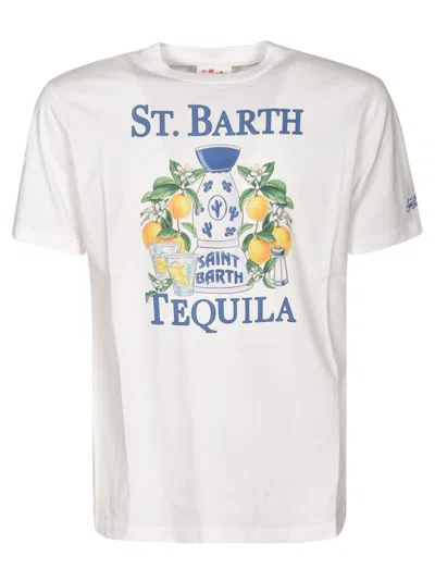 Mc2 Saint Barth Classic Logo T-shirt In White
