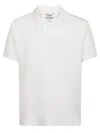 Mc2 Saint Barth Charles Open-collar T-shirt In White
