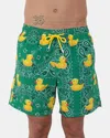 Mc2 Saint Barth Classic Swim Short - Ducky Bandanna 51 In Green