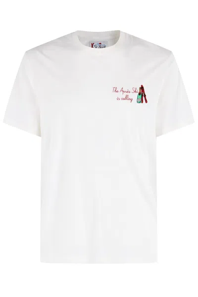 Mc2 Saint Barth Classic T Shirt In Warm Fabric In Multi