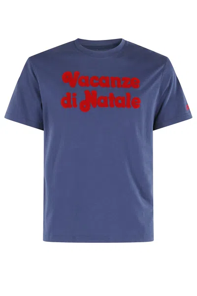 Mc2 Saint Barth Classic T Shirt In Warm Fabric In Blue